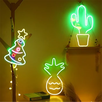 šiuolaikinės Bananų Formos Neon Požymiai Naktį LED Žibintai, Sienos Dekoratyvinis USB Žibintai Kambario Sienos Vaikams Miegamasis Gimtadienio Dovana Šaliai, Menas, Dekoras
