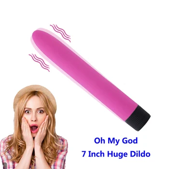 7 Colių Didžiulis Dildo Vibratorius Moterims G taško Klitorio Stimuliatorius Kulka Vibratoriai moterų Masturbuotis, Intymus Big Penis sekso žaislai