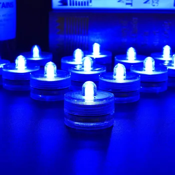 12Pcs Vandeniui Flameless LED Tealight Povandeninis Arbata, Žvakės, Gėlių Lempos Šviesos Vaza Vestuves Kalėdinė Dekoracija
