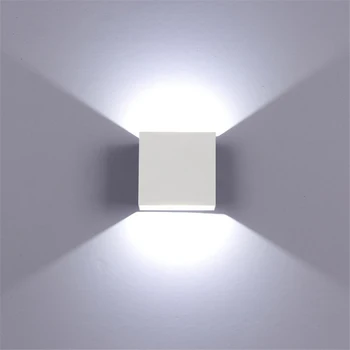6W lampada luminaria LED Aliuminis sieninis lengvųjų geležinkelių projekto Aikštėje LED lempos naktiniai kambario, miegamojo apšvietimas