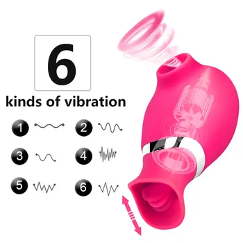 Žodžiu Lyžis Čiulpti Vibratorius Moterims G Spot Klitorio Siurbimo Liežuvio Vibratorius Moters Klitorio Stimuliatorius Suaugusiųjų Sekso Žaislai