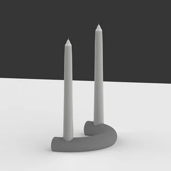 Cemento Žvakidė Silikono Formos Žvakių laikiklis Baldų Pelėsių CandleHolder Namų Dekoro 