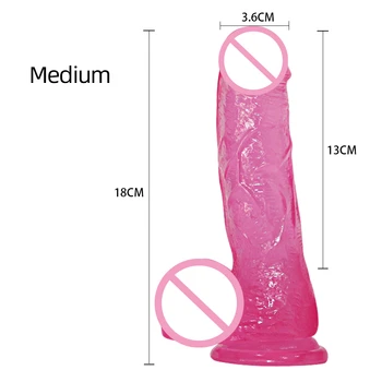 Skaidrus Tikroviškas Dildo Nešiojami G-Spot, Minkštas Didelis Didelis Penis Su Siurbtuko Sekso Žaislai Moters, Dirželis Ant Moterų Masturbacija