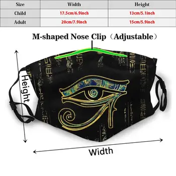 Kaukė Egipto Akis Horo Dėl Hieroglifų, Aukso Ir Marmuro Wadjet Akių Ra Egiptas Egipto Faraono Etninės Senovės Kaire Anubis