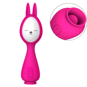 Oralinis Seksas prie pat Liežuvio Vibratorius Sekso Žaislas, skirtas Moterų Spenelių Čiulpti Klitorio Skatinti Rabbit Vibratorius Moterų Masturbator Vibratorius