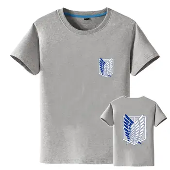 Unisex Ataka Titan Medvilnės marškinėliai Tee Marškinėliai Harajuku Jiyuu no Tsubasa Laisvi Marškinėliai Tee