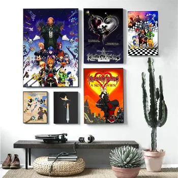 Kingdom Hearts Animacinių Filmų Remiksas, Dizainas, Plakatų Ir Grafikos Drobė Meno Tapybos Sienos Nuotraukas, Gyvenamojo Kambario, Apdaila, Namų Dekoro