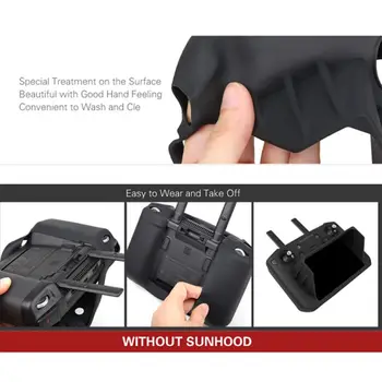 Sunnylife Silikoninis Apsauginis Dangtelis Atveju Sunhood skėtį nuo saulės už DJI Smart Controller MAVIC 2 Drone