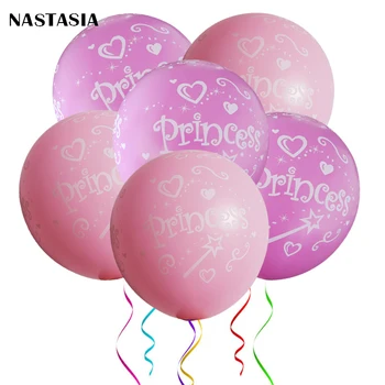 NASTASIA rožinė Princesė Spausdinti latekso balionas 12 colių 30pcs gimtadienio apdailos vaikai mergina atskleisti lyčių anniversaire filė helio