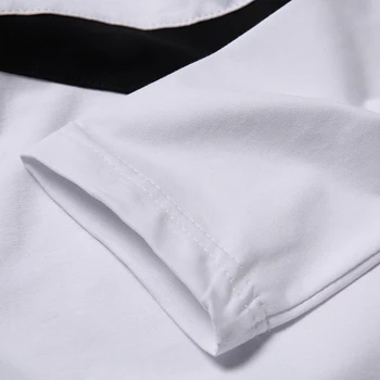2019 Vyrų Mados Boutique Medvilnės Sujungimas Laisvalaikio ilgomis rankovėmis T-shirts / Men Didelio Dydžio Atsitiktinis Atvartas Long Sleeve T-shirts