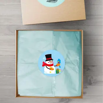 Linksmų Kalėdų Lipdukai sniego, Kalėdų Senelio elnių lipdukas šalies dovanų dekoravimas vaikų žaislas lipdukas 500pcs 1.5 colių etiketės