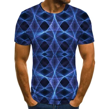 3D Dinaminis T-shirt Vyrai Juda Poveikis Spausdinti Kietas Tshirts Vyrų Vasaros Streetwear Viršuje Tees Kvėpuojantis Tshirts