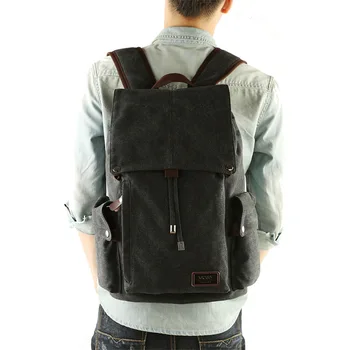Vyrų kuprinė laisvalaikio shouldertravel Retro drobės kuprinės vyriški krepšiai studentų mokyklos maišą kompiuterių krepšiai