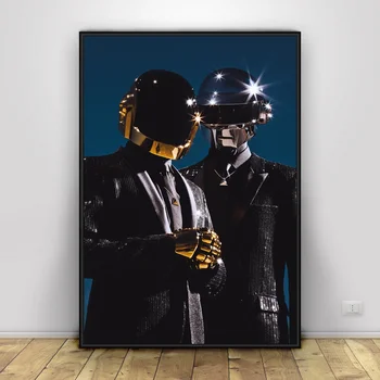 Daft Punk Meno Drobė Plakatas Namų Dekoro 12x18 24x36inch