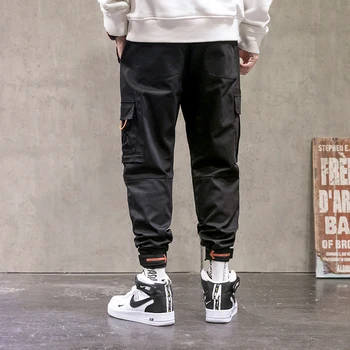 SingleRoad Mens Krovinių Kelnės Vyrams Mados 2021 Korėjos Žalia Hip-Hop Poilsiu Harajuku Japonijos Streetwear Kelnės Kelnės Vyrams