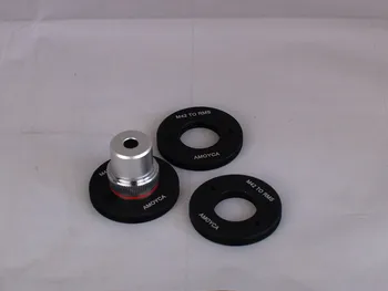 4X Tikslas objektyvas 20.2 mm ir Aliuminio Adapterio Žiedas Mount Mikroskopu Tikslas Objektyvas ĮMONĖS M42 Naudoti Skaitmeninis Fotoaparatas