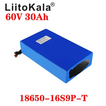 LiitoKala 60V ebike baterija 60V 30Ah 18650 16S9P ličio jonų baterija elektrinių dviračių baterijos 60V 1500W elektrinis motoroleris baterijos