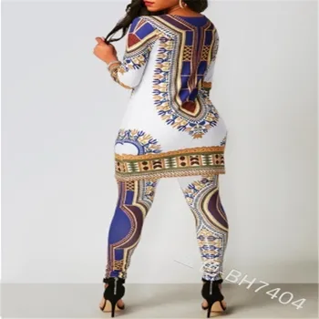 2020 m. rudens mados afrikos moterų dashiki plius dydžio dviejų dalių rinkiniai viršų ir ziajać afrikos drabužiai moterims afrikos drabužiai