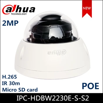 Dahua 2MP POE IP vaizdo kamera IPC-HDBW2230E-S-S2 2MP, IR Mini Dome Network Camera POE palaikymo Patobulinta versija IPC-HDBW1230E-S-S2