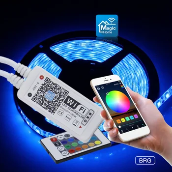 Smart RGB WiFi Šviesos Valdytojai Namų Telefonas WIFI Valdytojai 24-mygtuką Alexa Balso Nuotolinio LED Juostos, Lempos