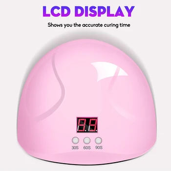 Nagų Džiovintuvas UV LED Lempa Nagams 12W Infraraudonųjų spindulių Jutiklį, USB Įkrovimo LED Džiovinimo Lempa Nagams Įrankiai, Manikiūro Mašina