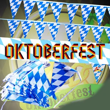 Vimpelas Reklama Oktoberfest Bavarijos Kabinti Patikrinti Vėliava Alaus Tematikos Dekoro Šalis Dekoro 10 Metrų Naujos