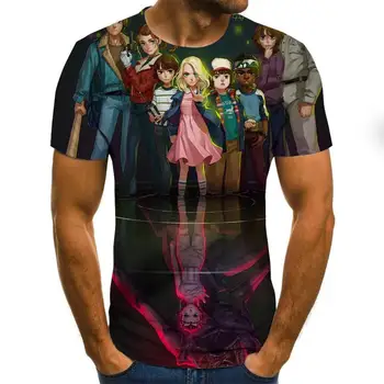 2020 metų vasaros naujas vyrų t-shirt 3D gražus žvaigždėtas medžio skaitmeninis spausdinimas vyrų viršuje tees atsitiktinis trumpas rankovės o-kaklo prarasti tee marškinėliai