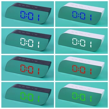 Naujas Veidrodėliai Skaitmeninis Laikrodis LED Laikrodis-Žadintuvas Naktį Žibintai, Baterijos Naudojimo Temperatūra Atidėjimo Funkcija, Stalo Laikrodžiai, Stalo Laikrodis, Namų Dekoro