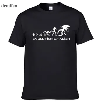 Naujas Aukštos Kokybės Svetimų Evoliucijos Dizaino T-shirt Vyrai Juokinga O-Kaklo Vasaros medvilnė Marškinėliai Mados Marškinėlius Naujovė Tees