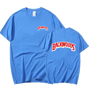 BACKWOODS Marškinėliai Vasarą Vyrams spausdinimo Mados Vyrams trumpomis Rankovėmis O Kaklo T-Shirt Medvilnės Hip-Hop Streetwear Vyrų Drabužiai.
