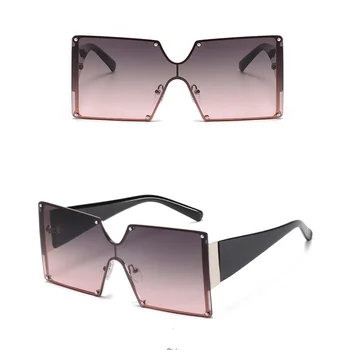 Aikštėje Negabaritinių Akiniai nuo saulės, Moterų, Prabangos Prekės 2020 Kniedės Akiniai Sunglass Vyrų Derliaus Saulės akiniai Atspalvių Moteris UV400 didmeninės