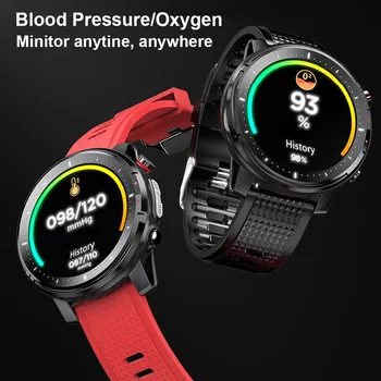 2020 M. Pasaulio Versija Smart Watch Vyrai Moterys Bluetooth 5.0 Sporto Kraujo Deguonies Vandeniui Smartwatch Reloj Inteligente Moterys Vyrai