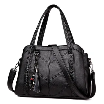 Pečių maišą moterų 2020 m. mados aukštos kokybės pu odos crossbody bag black moterų krepšys