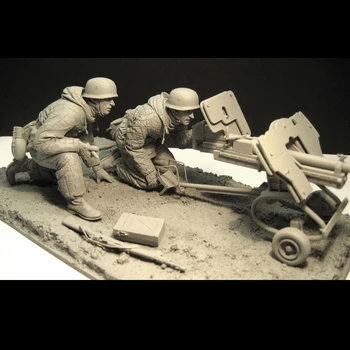 1/16 Fallschirmjagers /W 2.8 cm sPzB41 Ginklą (Rytų fronte 1943 M.) Du žmonės Dervos Pav karių GK antrojo pasaulinio KARO Nepadengtas Jokia spalva