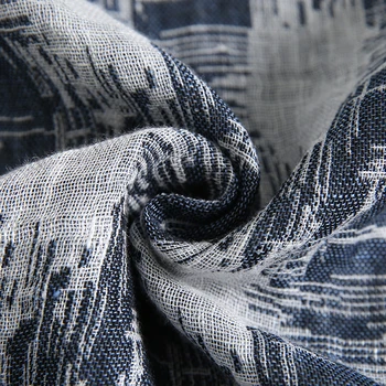 2019 Sinicism Mados Vyrų vasaros Aukštos kokybės medvilnės patalynė trumpas rankovės marškinėliai/vyriški slim fit v-kaklo, tinklo lino marškinėliai 5XL