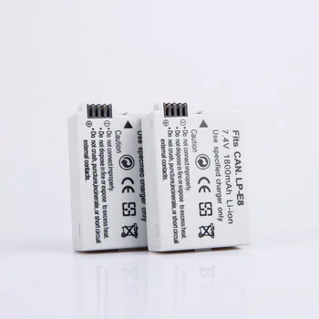 AOPULY 2vnt LP-E8 Battery pack bateria LP-E8 lp e8 Canon 550D 600D 650D 700D X4 X5 X6i X7i T2i T3i T4i T5i DSLR Fotoaparatas
