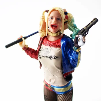 Savižudžių Būrys Harley Quinn Veiksmų Skaičius, Žaislų Harley Quinn Su Plaktuku ir Pistoletu Kolekcionuojamos Lėlės Modelio