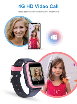 Wonlex KT15 Smart Žiūrėti 4G Vaizdo Kameros Vandeniui Baby Smart Mini Telefono GPS Laikrodžiai Padėties nustatymo Locator Anti-lost Saugos