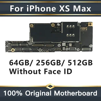 Dvigubos ir Viena SIM iPhone XS MAX plokštė Su/Be Veido ID Nemokamai iCloud iphone XSMAX Pagrindinis Logika valdybos Visapusiškai Išbandytas