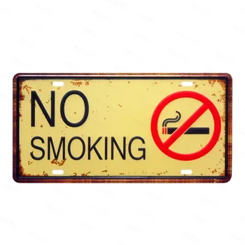 Ne Rūkyti Metalo Dažymas Geležies Plokštės Vintage House Baras, Kavos Sienos Meno Dekoro Plakatas Retro Alavo Ženklai