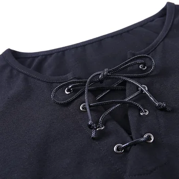 InstaHot atsitiktinis blyksnius rankovėmis marškinėliai asimetriškas hem apkarpyti viršūnes rudenį slim satino nėrinių slim 2020 gotikos stiliaus Kinijos marškinėlius