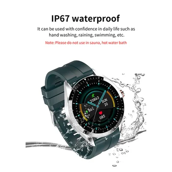 Naujas Smart Watch Vyrų Vandeniui Fitneso Sporto Žiūrėti Širdies ritmo Tracker Skambinti/Žinutė Priminimas 