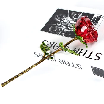 4 Spalvų K9 Crystal Rose Figūrėlės Amatų Valentino Dieną Romantiška X'mas Dovanos Vestuvių Namų Stalo Dekoravimas Ornamentais Dekoras