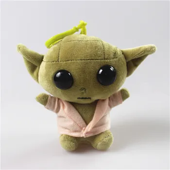 1piece 10cm star wars kūdikis Master Yoda kimštiniai žaislai, labai minkštas pliušinis pakabukas minkšti žaislai