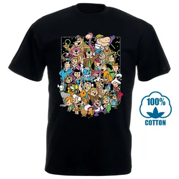 Juokinga Vyrų Marškinėliai Moterims Suvenyrinius Marškinėlius Hanna Barbera Koliažas Marškinėliai 012736