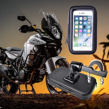 Super Stabilus Rainproof Motociklo Telefono Laikiklis Vandeniui Stovėti Paramos Dviračių Nuoma Telefono Mount Moto Suporte Para Celular