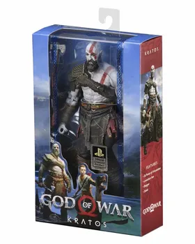 NECA PS4 Karo Dievo Kratos PVC Veiksmų Skaičius, Kolekcines, Modelis Žaislas