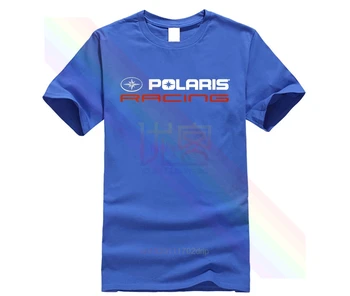 Polaris Lenktynių Rzr Sniego Logo Tee Marškinėliai vyriški Apvalios Kaklo trumpomis Rankovėmis, Medvilnės marškinėliai Drabužių Viršų