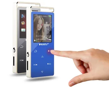 Originalus RUIZU D01 bluetooth, MP3 Grotuvas 8GB, Jutiklinis Ekranas 1.8 Colių diktofonas, FM, E-Book Laikrodis Vaizdo USB, MP3 Muzikos Grotuvas