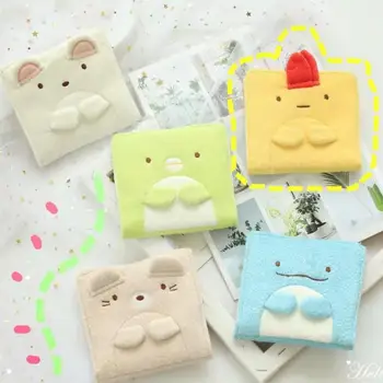 1 Vnt Kūrybos mielas Japonų Animacinių filmų Sumikko Gurashi pliušinis Monetų krepšys higieninės servetėlės maišelį pliušiniai žaislai-dovanų